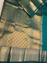 Peacock Green Bridal Kanchipuram saree- PBRIDEK39C