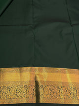 Dark Green Bridal Kanchipuram saree- PBRIDEK39E