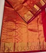 Maroon Bridal Kanchipuram saree- PBRIDEK35