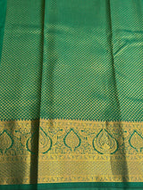 Green Bridal Kanchipuram saree- PBRIDEK36
