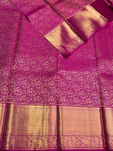 Magenta red Pure Kanchipuram Silk saree - PPURE191
