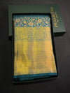 Peacock blue Pure Kanchipuram Silk saree - PPURE194