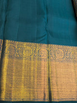 Peacock blue Pure Kanchipuram Silk saree - PPURE194