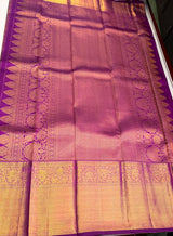 Dark Purple Pure Kanchipuram Silk saree - PPURE199