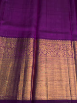 Dark Purple Pure Kanchipuram Silk saree - PPURE199