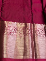 Green and magenta semi Kanchipuram saree- PSSRL2