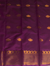 Onion Pink and Magenta semi kanchipuram soft silk saree - PSSN229