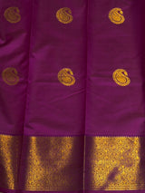 Olive Green and Magenta semi kanchipuram soft silk saree - PSSN224