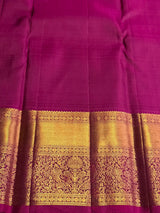 Onion pink and magenta pure Kanchipuram Silk saree - PPURE197