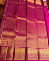 Onion pink and magenta pure Kanchipuram Silk saree - PPURE197