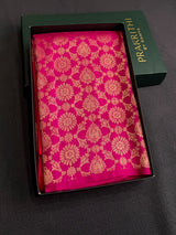 Orange and rani pink Kanchipuram Silk saree - PPURE204