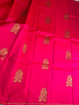 Rani Pink Pure Vintage Kanchipuram Silk saree - PPURE210