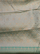 Pastal blue Soft satin brocade Silk Saree - PBRMJ9c