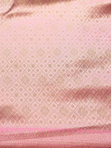 Pastal pink gold Soft satin brocade Silk Saree - PBRMJ9A