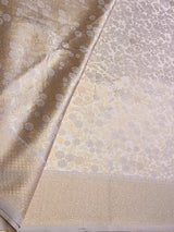 Nude lavender Soft satin brocade Silk Saree - PBRMJ9D