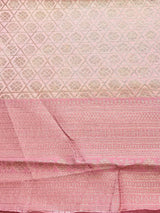Pink Soft satin brocade Silk Saree - PBRMJ8A