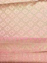 Pink Soft satin brocade Silk Saree - PBRMJ7A