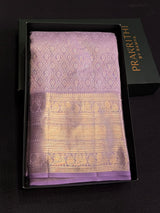 Lavender Pure Kanchipuram Silk saree - PPURE219