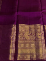 Deep wine Pure Kanchipuram Silk saree - PPURE227