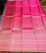 Blue and Rani pink Pure Kanchipuram Silk saree - PPURE231