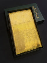 Greenish Gold Pure tissueKanchipuram Silk saree - PPURE236