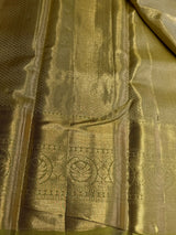Greenish Gold Pure tissueKanchipuram Silk saree - PPURE236