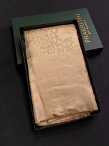 Rose gold Pure tissueKanchipuram Silk saree - PPURE237