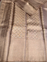 Rose gold Pure tissueKanchipuram Silk saree - PPURE237