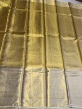 Sandal and Gold Pure tissueKanchipuram Silk saree - PPURE239