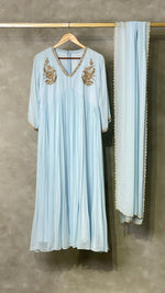 Powder blue Georgette salwar set - SNL15
