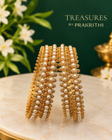Traditional gold bangle set of 4 bangles- JBN9