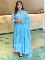 Pastel blue chanderi salwar set -SLN52