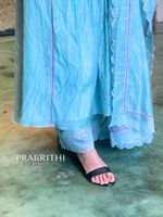 Pastel blue chanderi salwar set -SLN52