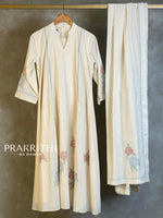 Off-white mul cotton salwar set - SNL32