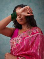 Vibrant Rani Pink Banarasi Saree - PSB02