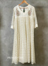 Off-white A-line kurti - SLN43