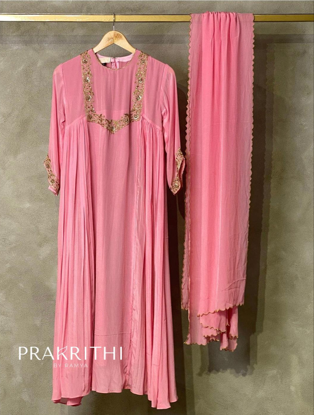 Blush pink salwar set - SLN44