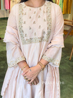 Beige color chanderi salwar set - SLN48