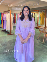 Lavender chanderi salwar set -SLN47