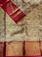 Pure tissue kanchipuram Meenakari saree - PKDMAD075