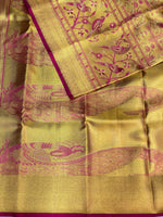 Pure tissue kanchipuram Meenakari saree - PKDPRA023
