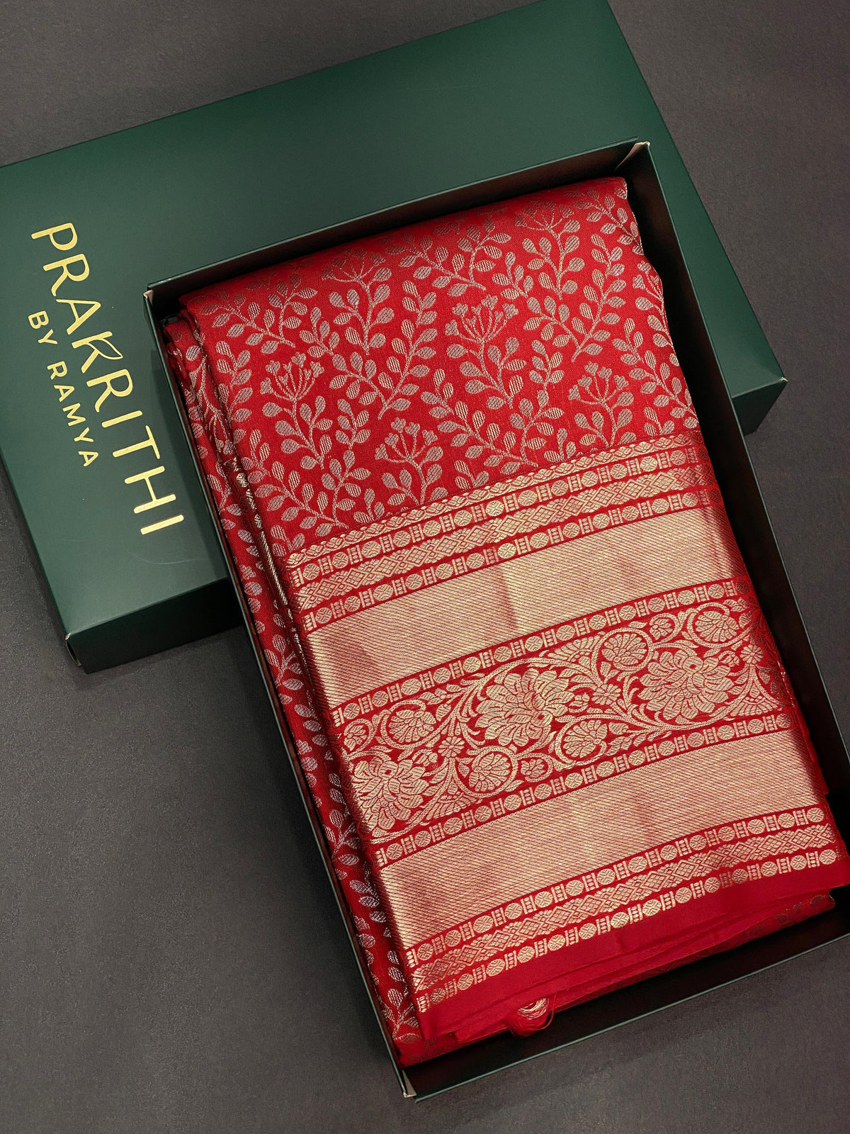 Reddish maroon pure Kanchipuram bridal saree PKDVIJ320