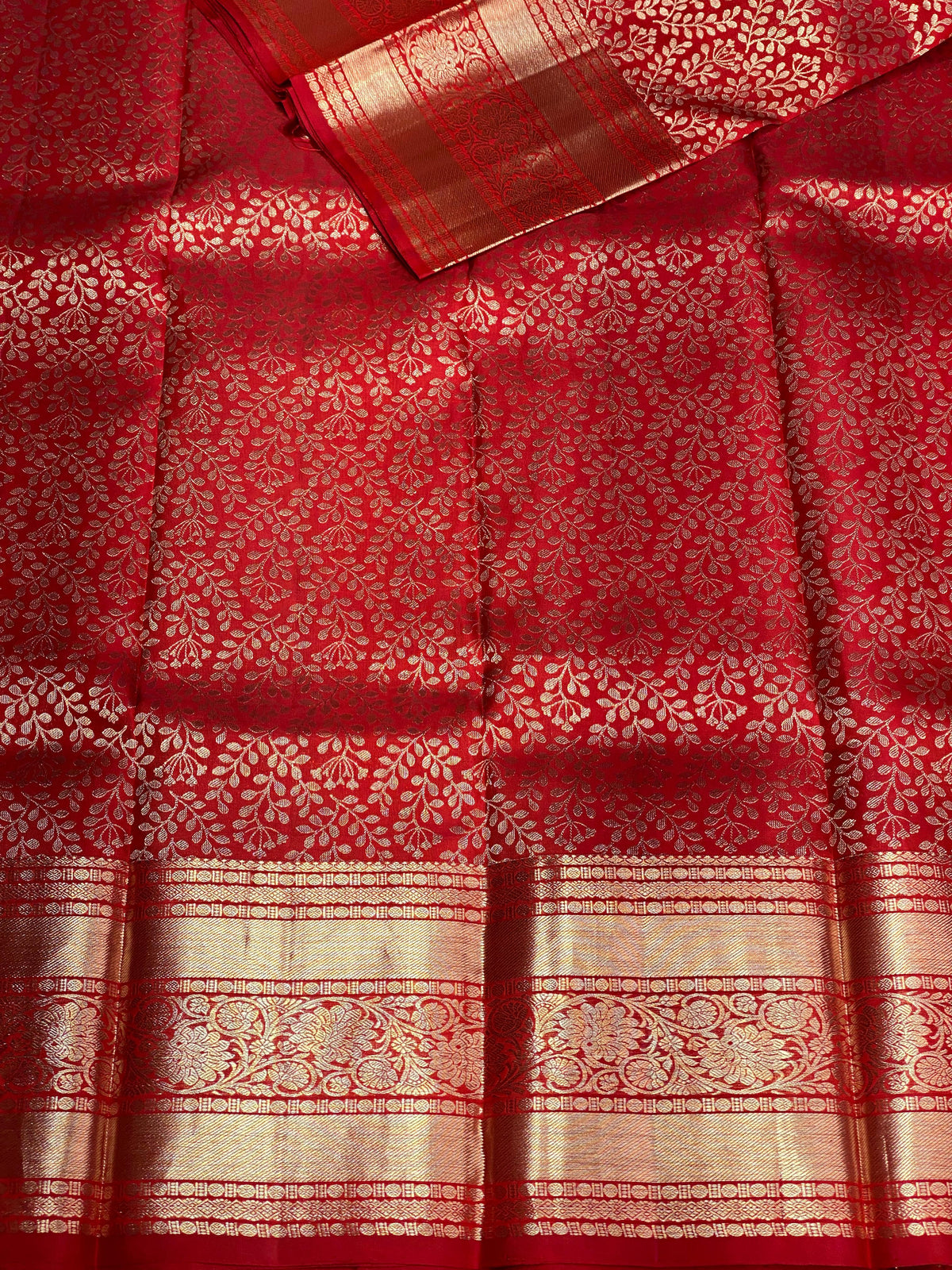 Reddish maroon pure Kanchipuram bridal saree PKDVIJ320