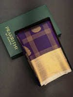 Violet semi kanchipuram saree - PSCHECK1