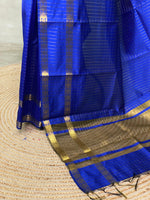 Royal Blue Semi Banarasi saree -LZP1