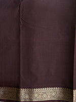 Brown kanchipuram silk saree- PSSR217