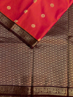 Orangekanchipuram silk saree- PSSR226