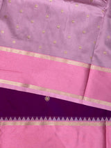 Wine and Pink Banarasi saree -BSP20