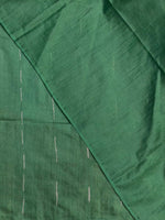 Green Tusser silk saree -SOT4