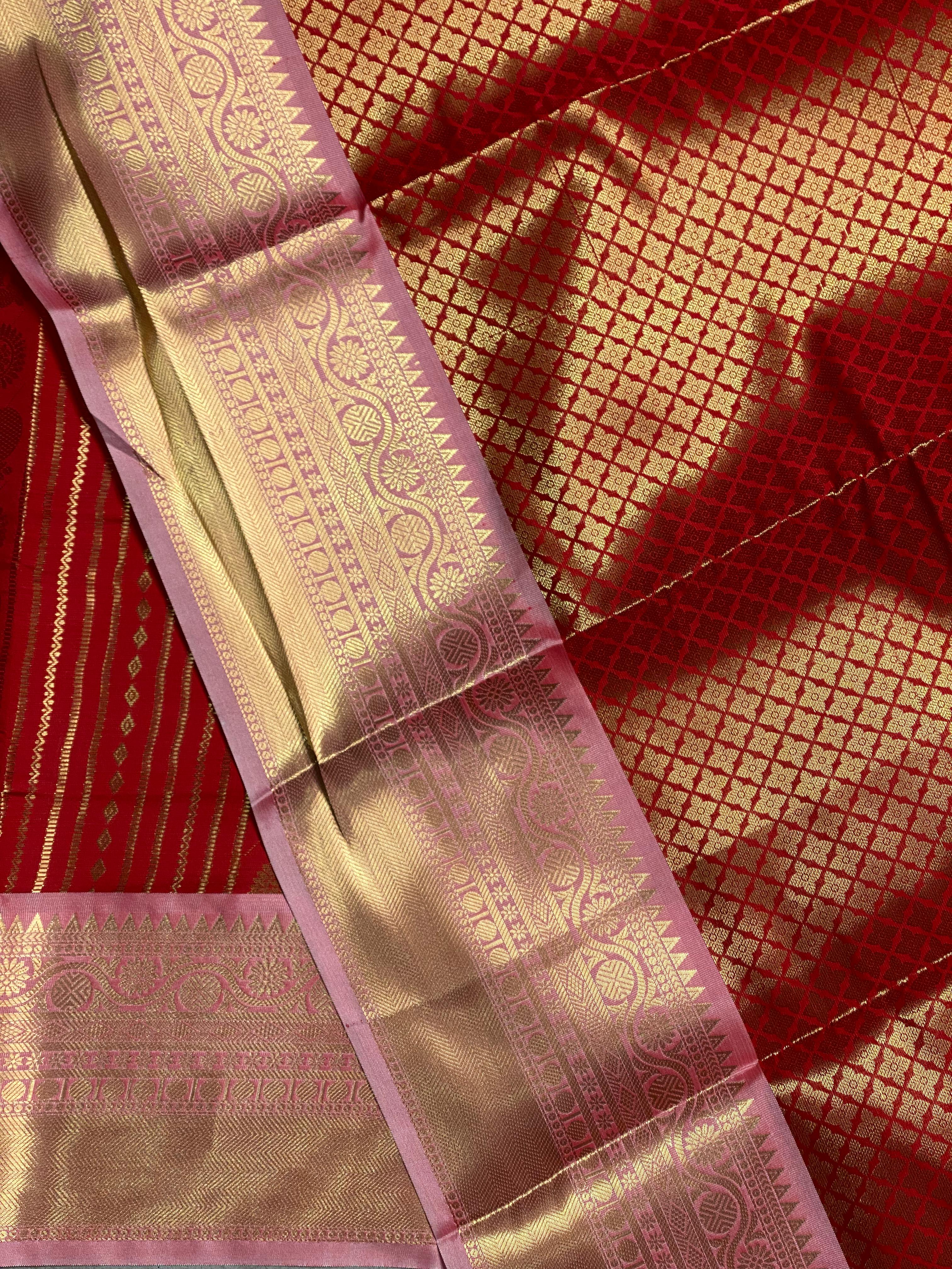 Red banarasi silksaree -LZ8B